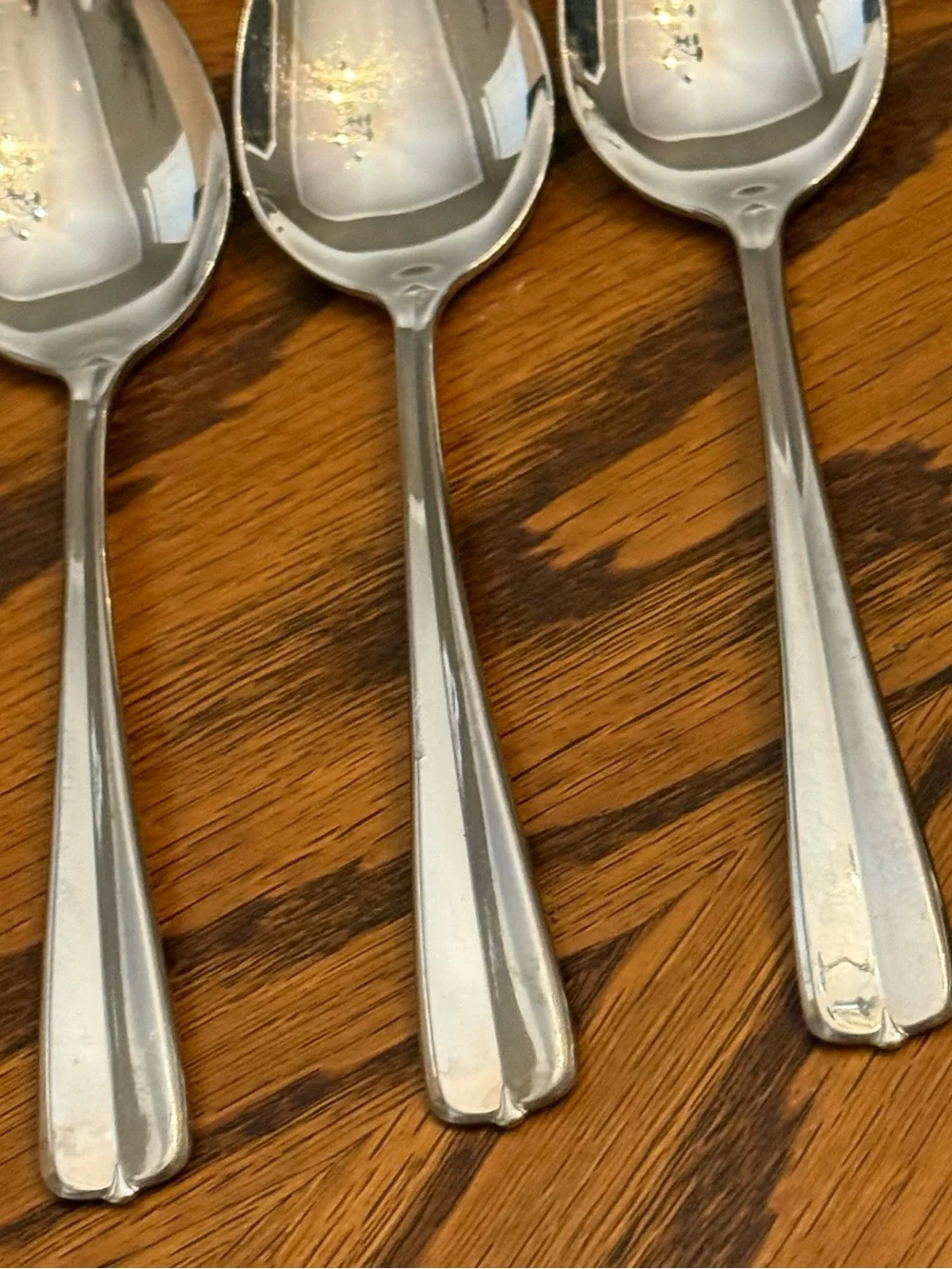 Oneida Gala Impulse 4 Soup Spoons USA Stainless Flatware 6 7/8”